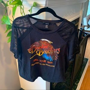 F21+ Doobie Brothers Crop Top